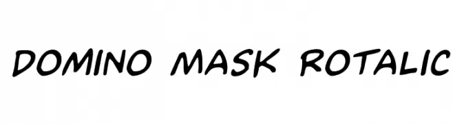 Domino Mask Rotalic  免费字体下载
