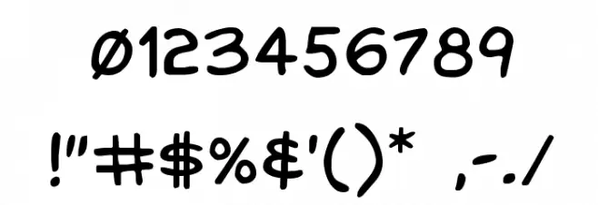 Domino Mask Font OTHER CHARS