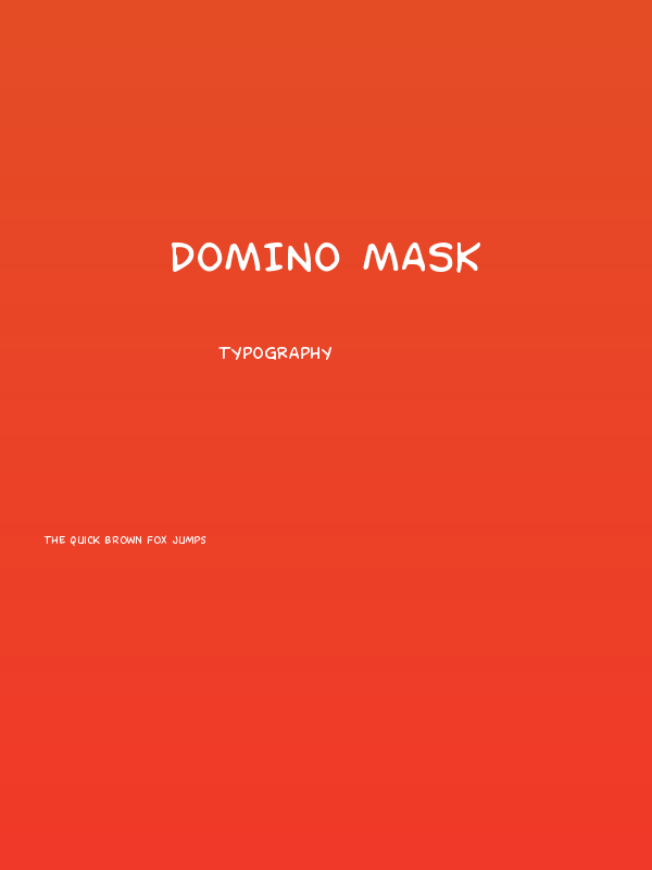 Domino Mask Poster