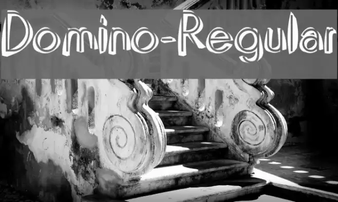 Domino-Regular Font examples
