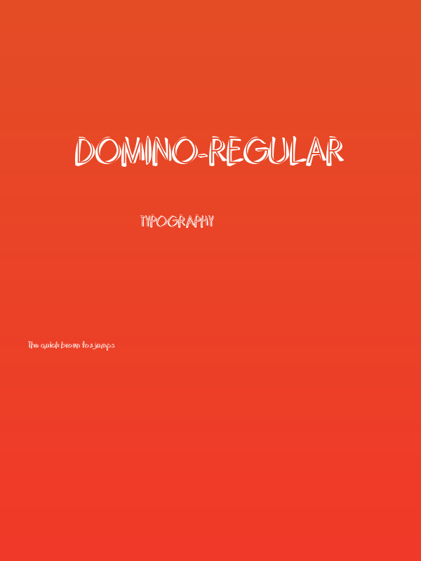 Domino-Regular Poster