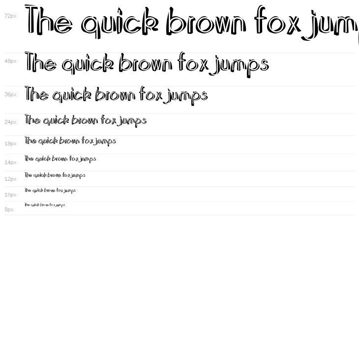 Domino-Regular Waterfall