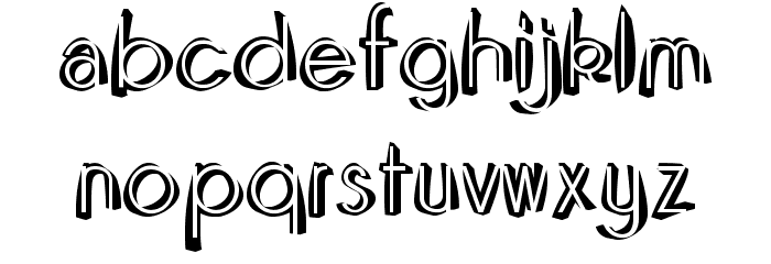 Domino-Regular Font LOWERCASE