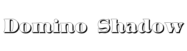 Domino Shadow  フリーフォントのダウンロード