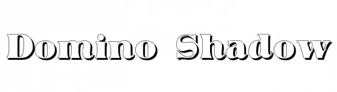 Domino Shadow  免费字体下载