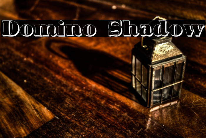 Domino Shadow Font examples