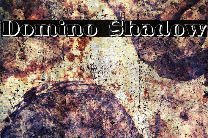 Domino Shadow Font examples