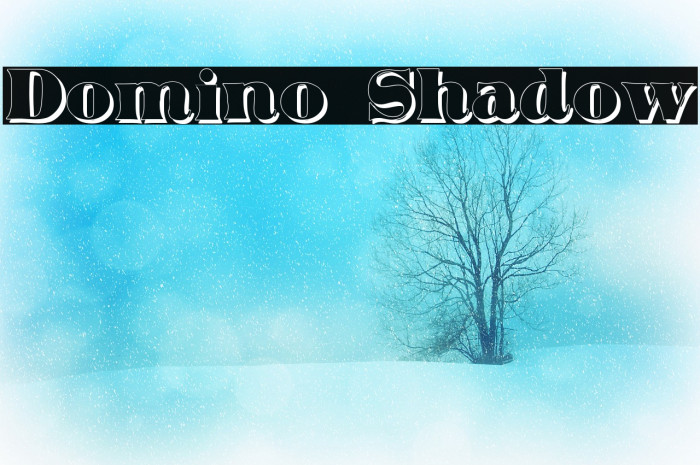 Domino Shadow Font examples
