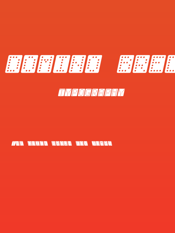 Domino bred kursiv Poster