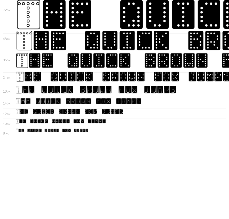 Domino bred Waterfall