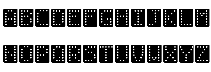 Domino bred Font LOWERCASE