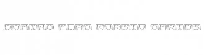 Domino flad kursiv omrids  免费字体下载