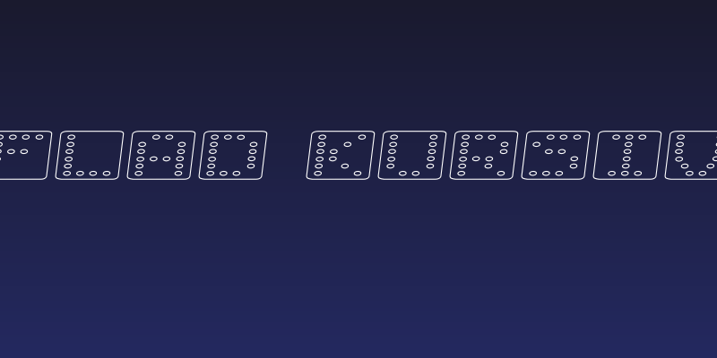 Domino flad kursiv omrids Social Header