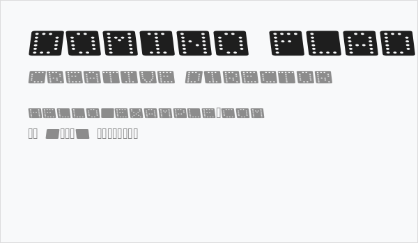 Domino flad kursiv Business Card