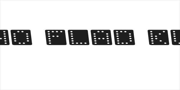 Domino flad kursiv Logo