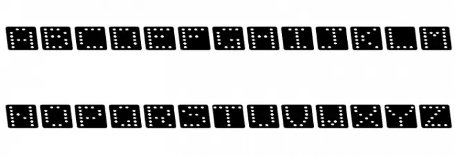Domino flad kursiv Polices MINUSCULES