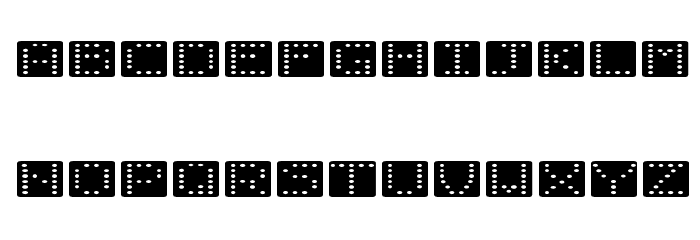 Domino flad Polices MINUSCULES