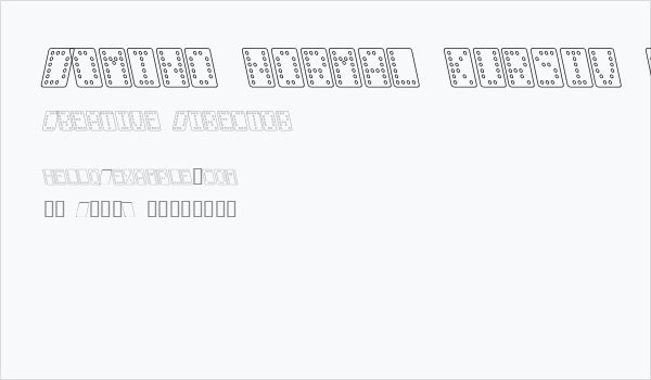Domino normal kursiv omrids Business Card