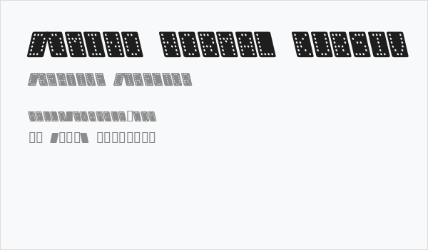 Domino normal kursiv Business Card