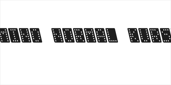 Domino normal kursiv Logo