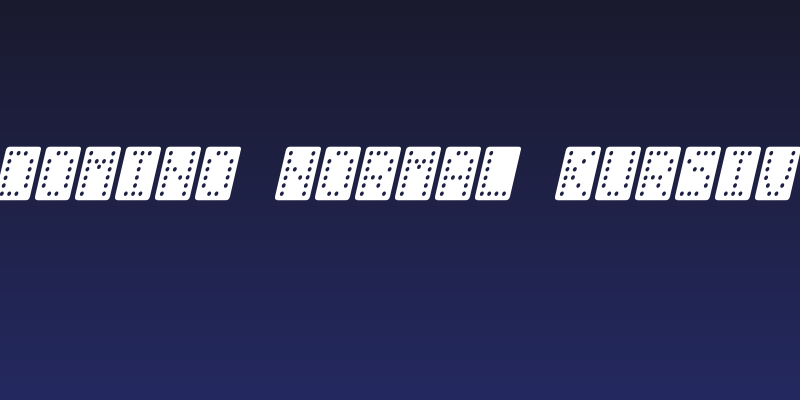 Domino normal kursiv Social Header