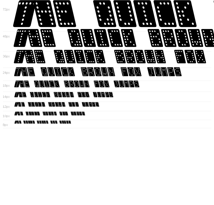 Domino normal kursiv Waterfall