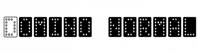 Domino normal  Скачать бесплатные шрифты