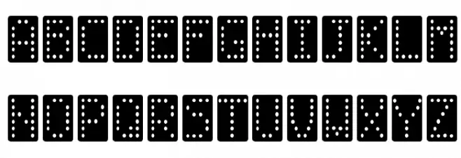 Domino normal Polices MINUSCULES