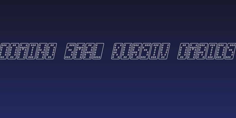 Domino smal kursiv omrids Social Header