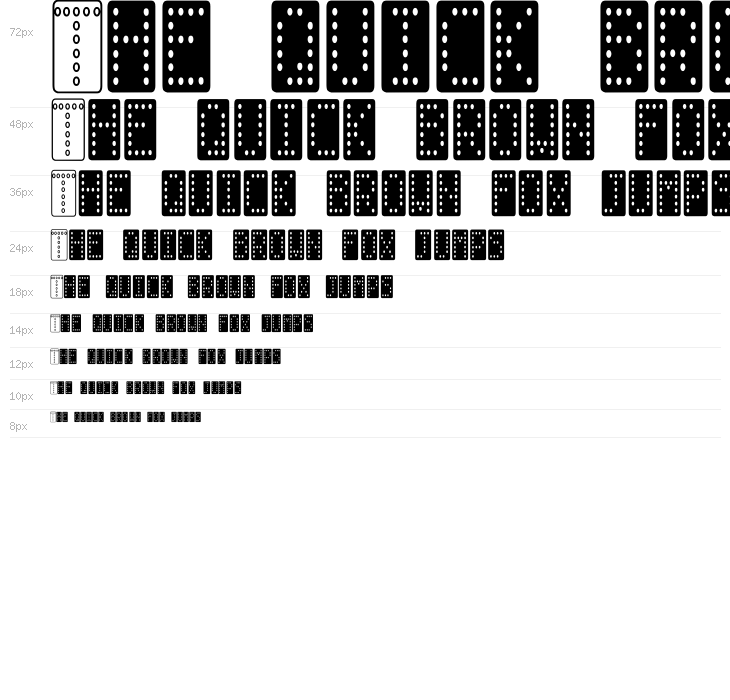 Domino smal Waterfall