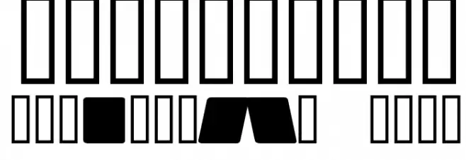 Domino square kursiv Schriftart Anderer Schreiben