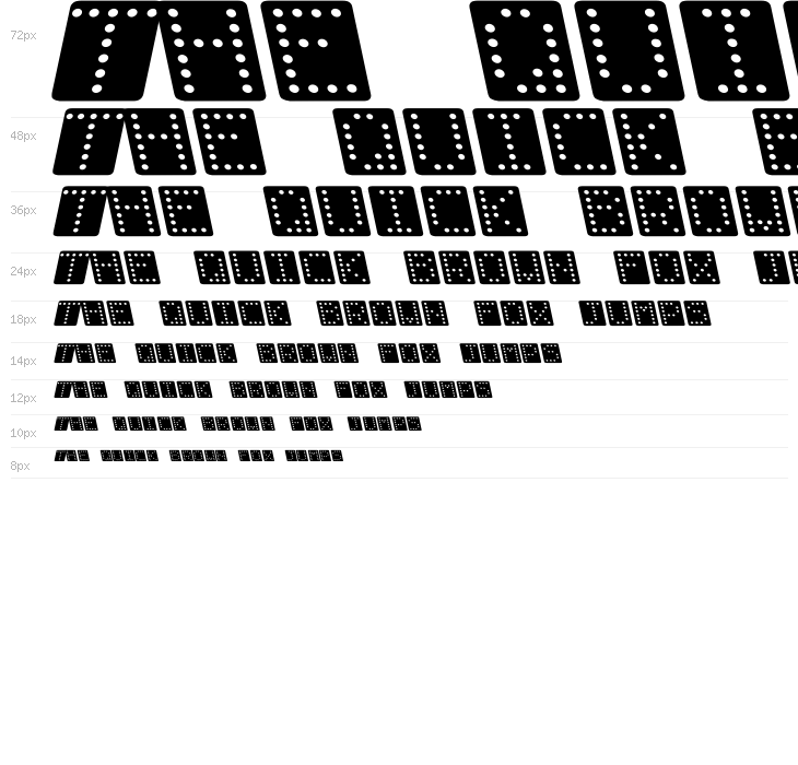 Domino square kursiv Waterfall