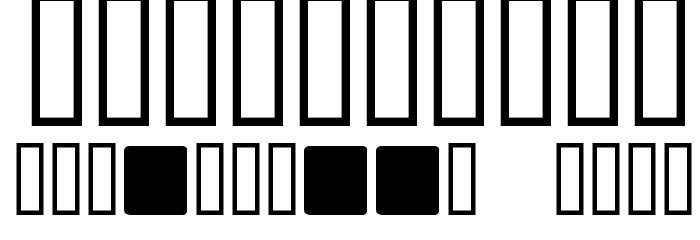 Domino square Font OTHER CHARS