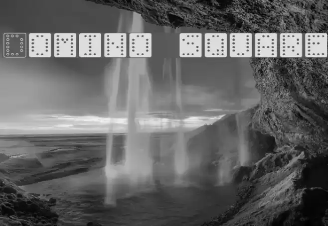 Domino square フォント examples