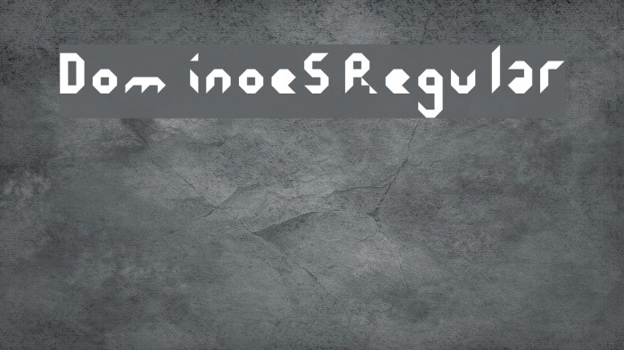 Dominoes Regular Example 1