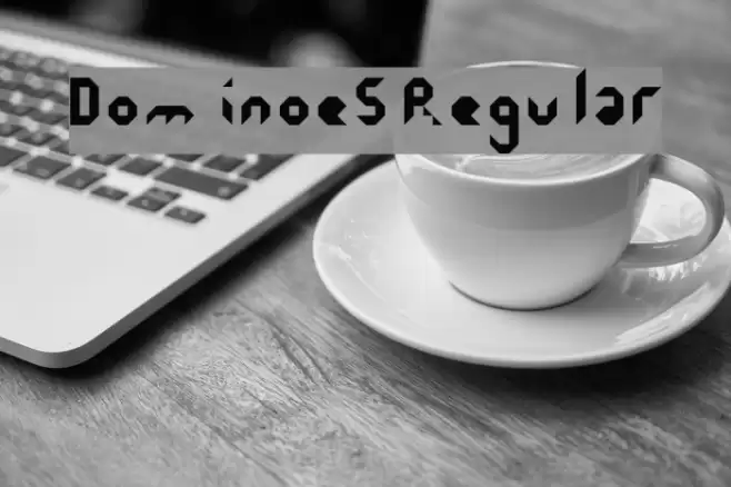 Dominoes Regular Font examples