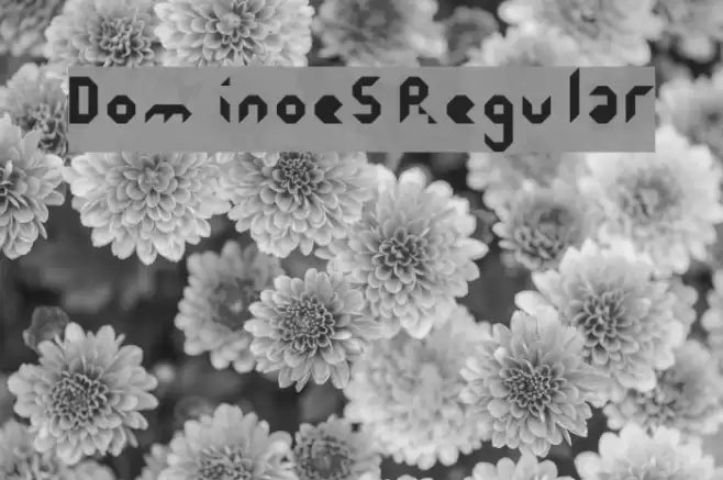 Dominoes Regular Font examples