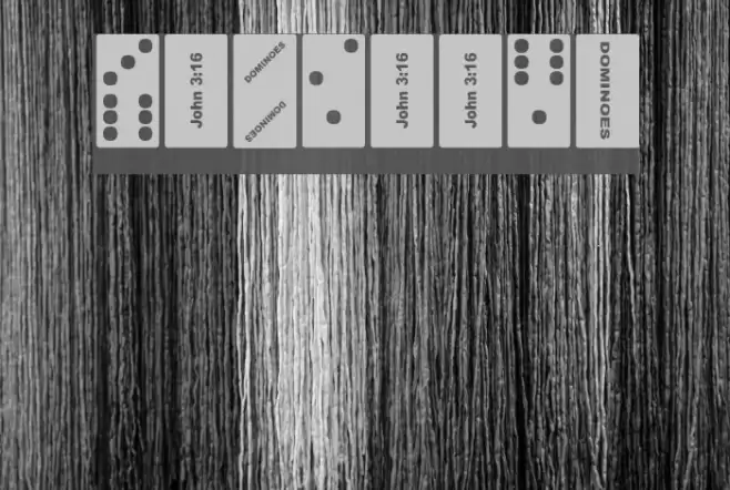 Dominoes Font examples