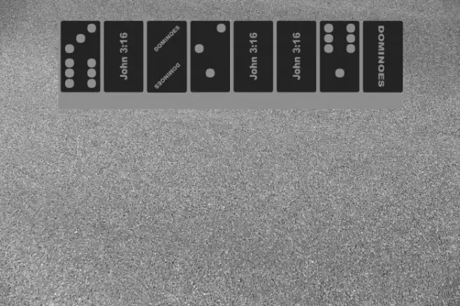 Dominoes Font examples