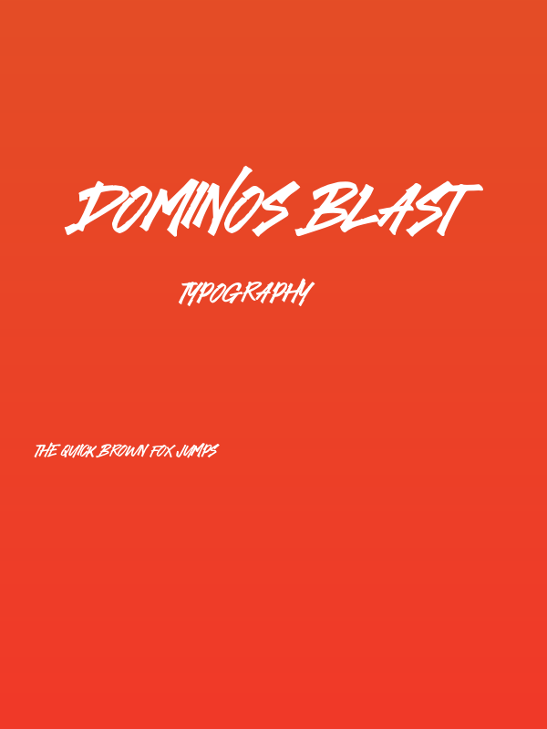 Dominos Blast Poster