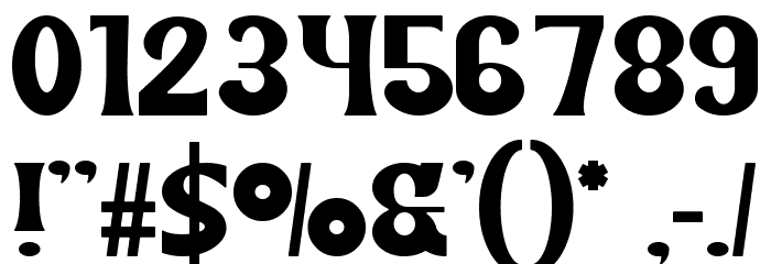 Domma Font Alte caractere