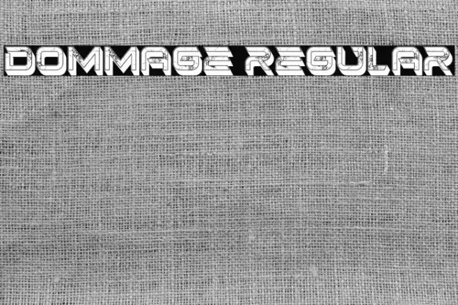 Dommage Regular Font examples