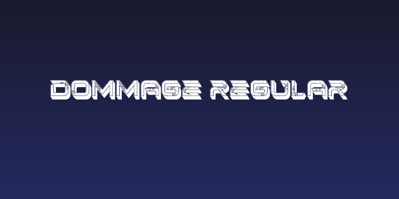Dommage Regular Social Header