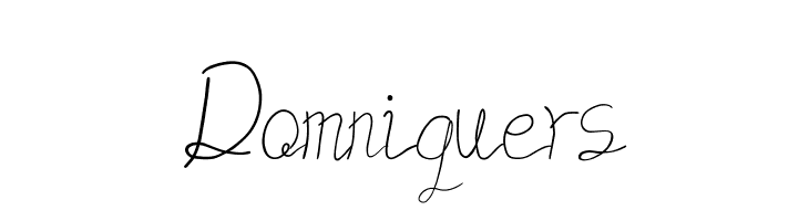Domniquers  नि: शुल्क फ़ॉन्ट्स डाउनलोड
