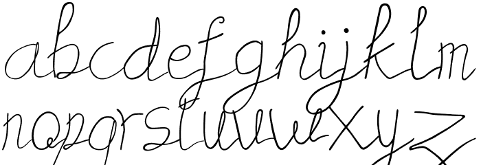 Domniquers Font LOWERCASE