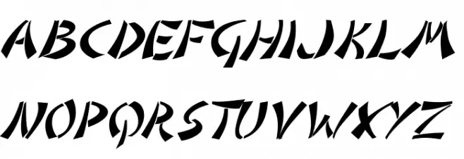 DomoAregato Italic Caratteri MAIUSCOLE