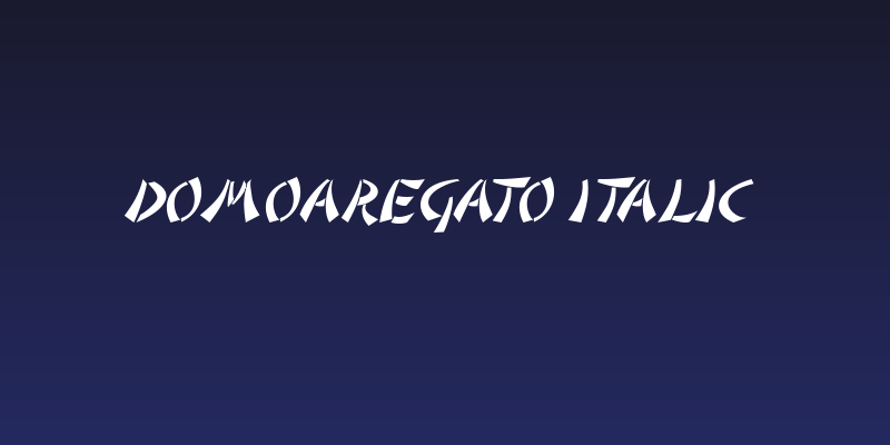 DomoAregato Italic Social Header