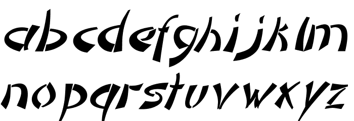 DomoAregato Italic Font LOWERCASE