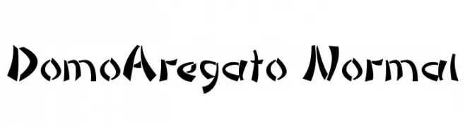 DomoAregato Normal  لخطوط تنزيل