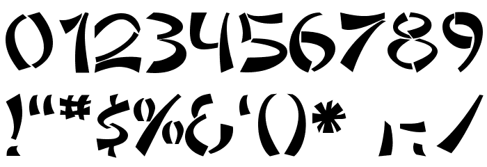 DomoAregato Normal Font OTHER CHARS